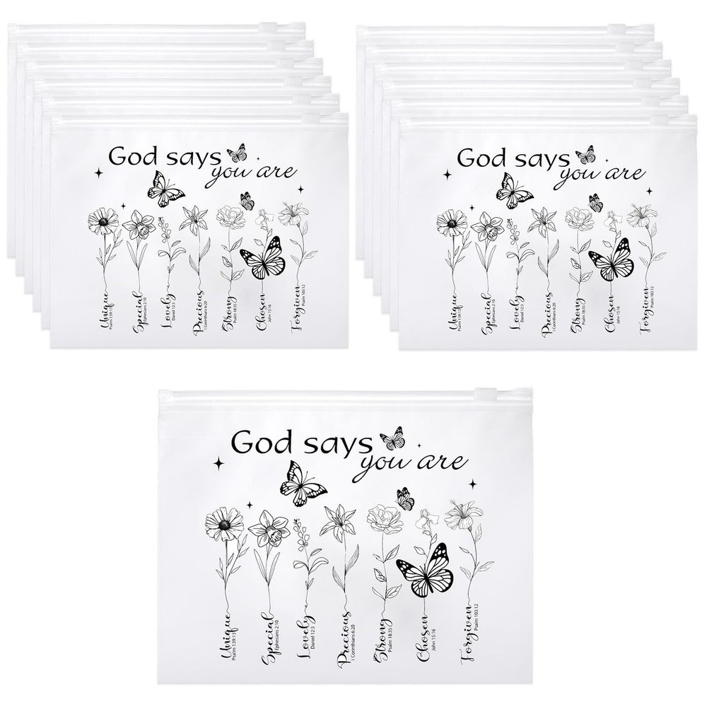 50 Pcs Inspirational Gifts Bulk For Women Cosmetic Bag Eva You Are Braver💛